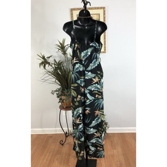 Haute Monde Summer Jumpsuit SM Sleeveless Blue Split Flare Leg Y2K Cottagecore - Picture 7 of 13